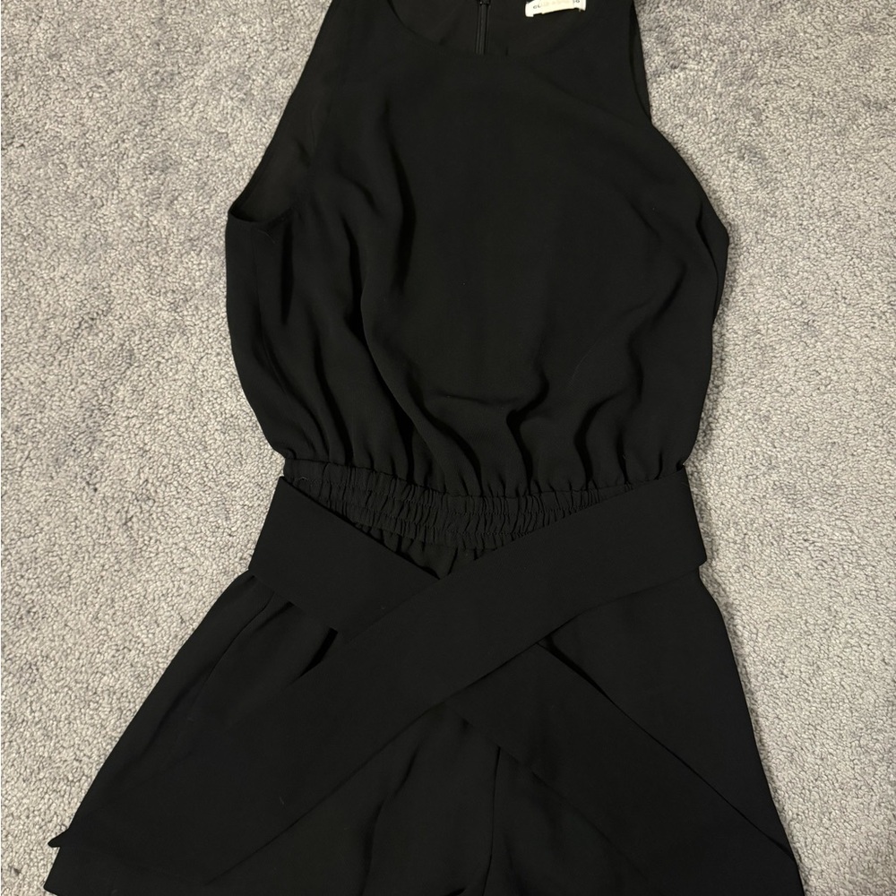Black Sleeveless Club Monaco Romper